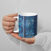 Hawaii Makahiki Turtle Ceramic Mug Galaxy Tapa Pattern - Polynesian Pride