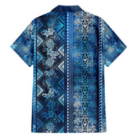 Hawaii Makahiki Turtle Family Matching Long Sleeve Bodycon Dress and Hawaiian Shirt Galaxy Tapa Pattern - Polynesian Pride