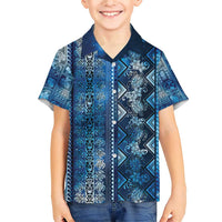 Hawaii Makahiki Turtle Family Matching Short Sleeve Bodycon Dress and Hawaiian Shirt Galaxy Tapa Pattern - Polynesian Pride