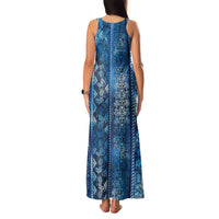 Hawaii Makahiki Turtle Family Matching Tank Maxi Dress and Hawaiian Shirt Galaxy Tapa Pattern - Polynesian Pride