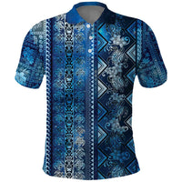 Hawaii Makahiki Turtle Polo Shirt Galaxy Tapa Pattern - Polynesian Pride