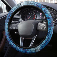 Hawaii Makahiki Turtle Steering Wheel Cover Galaxy Tapa Pattern - Polynesian Pride