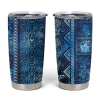 Hawaii Makahiki Turtle Tumbler Cup Galaxy Tapa Pattern - Polynesian Pride