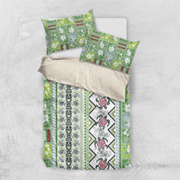 Hawaii Makahiki Turtle Bedding Set Green Tapa Pattern - Polynesian Pride