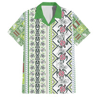 Hawaii Makahiki Turtle Hawaiian Shirt Green Tapa Pattern - Polynesian Pride