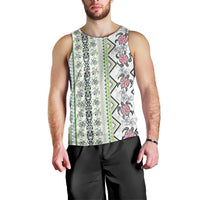 Hawaii Makahiki Turtle Men Tank Top Green Tapa Pattern LT05 - Polynesian Pride