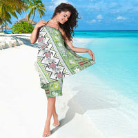 Hawaii Makahiki Turtle Sarong Green Tapa Pattern - Polynesian Pride