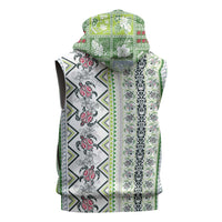 Hawaii Makahiki Turtle Sleeveless Zip Hoodie Green Tapa Pattern LT05 - Polynesian Pride