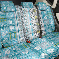 Hawaii Makahiki Turtle Back Car Seat Cover Blue Tapa Pattern - Polynesian Pride
