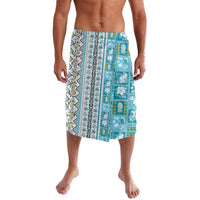 Hawaii Makahiki Turtle Lavalava Blue Tapa Pattern - Polynesian Pride