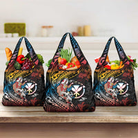 Hawaii And Japan Grocery Bag Koi Fish With Kanaka Maoli