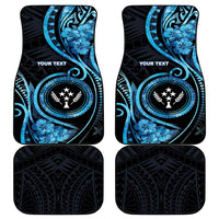 Kosrae Constitution Day Car Mats Ocean Floral Pattern LT05 - Polynesian Pride