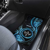 Kosrae Constitution Day Car Mats Ocean Floral Pattern LT05 - Polynesian Pride