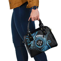 Kosrae Constitution Day Shoulder Handbag Ocean Floral Pattern LT05 - Polynesian Pride