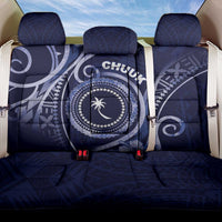 FSM Chuuk Back Car Seat Cover Ocean Floral Pattern LT05 One Size Navy - Polynesian Pride