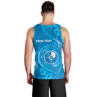 Personalised FSM Yap Men Tank Top Ocean Floral Pattern
