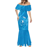 Personalised FSM Yap Mermaid Dress Ocean Floral Pattern