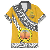 Personalised Anastasis College Family Matching Long Sleeve Bodycon Dress and Hawaiian Shirt Tonga Unique Style - Polynesian Pride