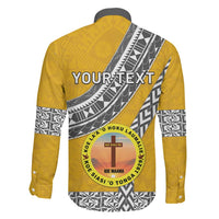Personalised Anastasis College Family Matching Long Sleeve Bodycon Dress and Hawaiian Shirt Tonga Unique Style - Polynesian Pride