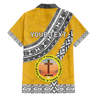 Personalised Anastasis College Family Matching Off Shoulder Short Dress and Hawaiian Shirt Tonga Unique Style - Polynesian Pride