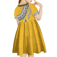 Personalised Anastasis College Kid Short Sleeve Dress Tonga Unique Style LT05 - Polynesian Pride
