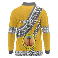 Personalised Anastasis College Long Sleeve Polo Shirt Tonga Unique Style - Polynesian Pride