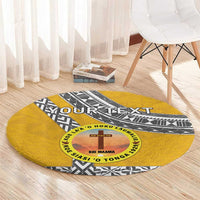 Personalised Anastasis College Round Carpet Tonga Unique Style - Polynesian Pride