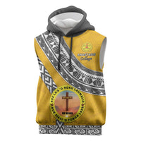 Personalised Anastasis College Sleeveless Hoodie Tonga Unique Style - Polynesian Pride