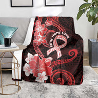 Heart Health Awareness Blanket Warrior Wears Red Polynesian Style LT05 - Polynesian Pride