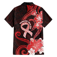 Heart Health Awareness Hawaiian Shirt Warrior Wears Red Polynesian Style