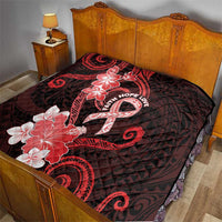 Heart Health Awareness Quilt Warrior Wears Red Polynesian Style