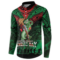 New Zealand ANZAC Day Button Sweatshirt Aotearoa Hei Tiki