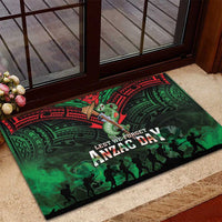 New Zealand ANZAC Day Rubber Doormat Aotearoa Hei Tiki