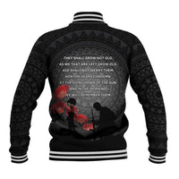 Cook Islands ANZAC Day Baseball Jacket Soldier Silhouette Remembrance LT05 - Polynesian Pride