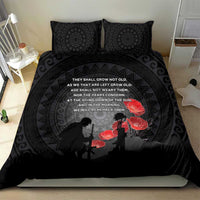 Cook Islands ANZAC Day Bedding Set Soldier Silhouette Remembrance LT05 - Polynesian Pride