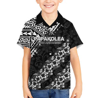 Hawaii Papakolea Born And Raised Family Matching Short Sleeve Bodycon Dress and Hawaiian Shirt Hawaiian Tribal Pattern