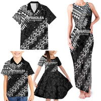 Hawaii Papakolea Born And Raised Family Matching Tank Maxi Dress and Hawaiian Shirt Hawaiian Tribal Pattern