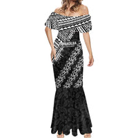 Hawaii Papakolea Born And Raised Mermaid Dress Hawaiian Tribal Pattern