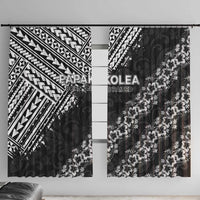 Hawaii Papakolea Born And Raised Window Curtain Hawaiian Tribal Pattern