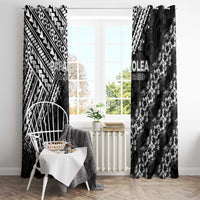 Hawaii Papakolea Born And Raised Window Curtain Hawaiian Tribal Pattern