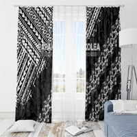 Hawaii Papakolea Born And Raised Window Curtain Hawaiian Tribal Pattern