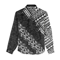 Hawaii Papakolea Born And Raised Women Casual Shirt Hawaiian Tribal Pattern