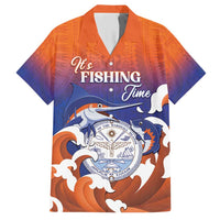 Marshall Islands Fishermen's Day Hawaiian Shirt It's Fishing Time LT05 Orange - Polynesian Pride