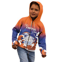 Marshall Islands Fishermen's Day Kid Hoodie It's Fishing Time LT05 - Polynesian Pride