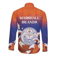 Marshall Islands Fishermen's Day Long Sleeve Button Shirt It's Fishing Time