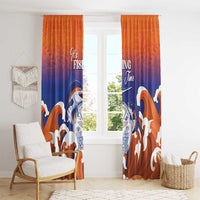 Marshall Islands Fishermen's Day Window Curtain It's Fishing Time LT05 - Polynesian Pride