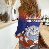Marshall Islands Fishermen's Day Women Casual Shirt It's Fishing Time