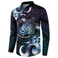 Personalised Polynesia Suicide Prevention Awareness Button Sweatshirt No Story Should End Too Soon