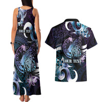 Personalised Polynesia Suicide Prevention Awareness Couples Matching Tank Maxi Dress and Hawaiian Shirt No Story Should End Too Soon