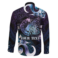 Personalised Polynesia Suicide Prevention Awareness Family Matching Mermaid Dress and Hawaiian Shirt No Story Should End Too Soon LT05 - Polynesian Pride